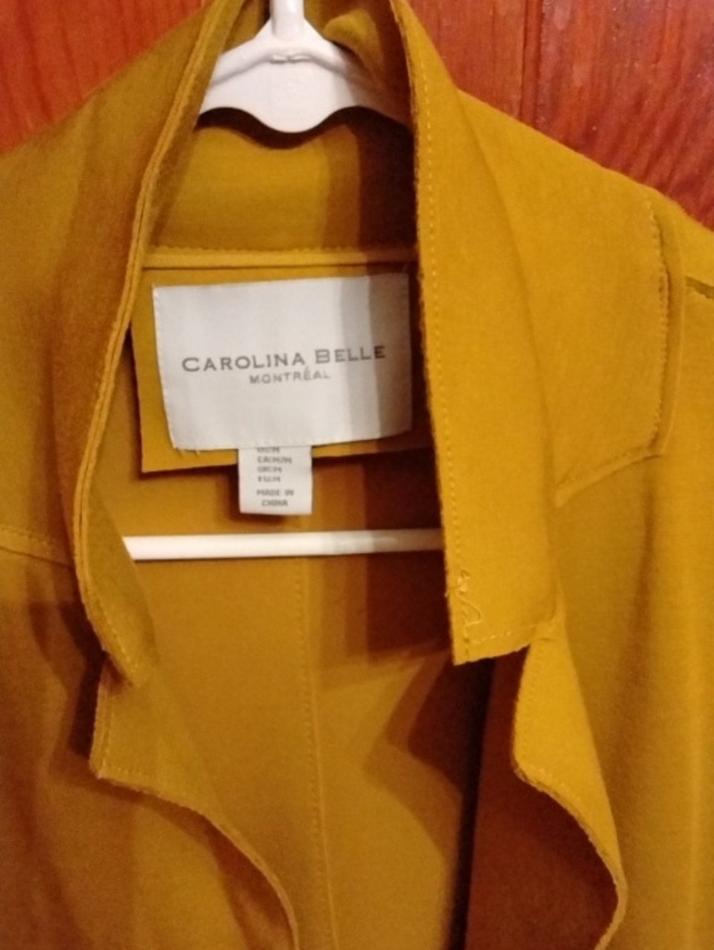 Carolina Belle Mustard Yellow Women's Coat